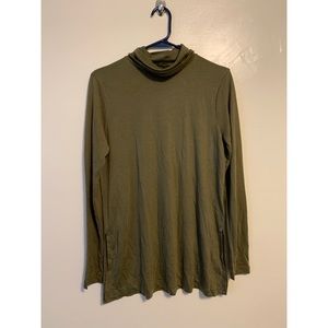 NWT J.Crew Army Green long sleeve top
